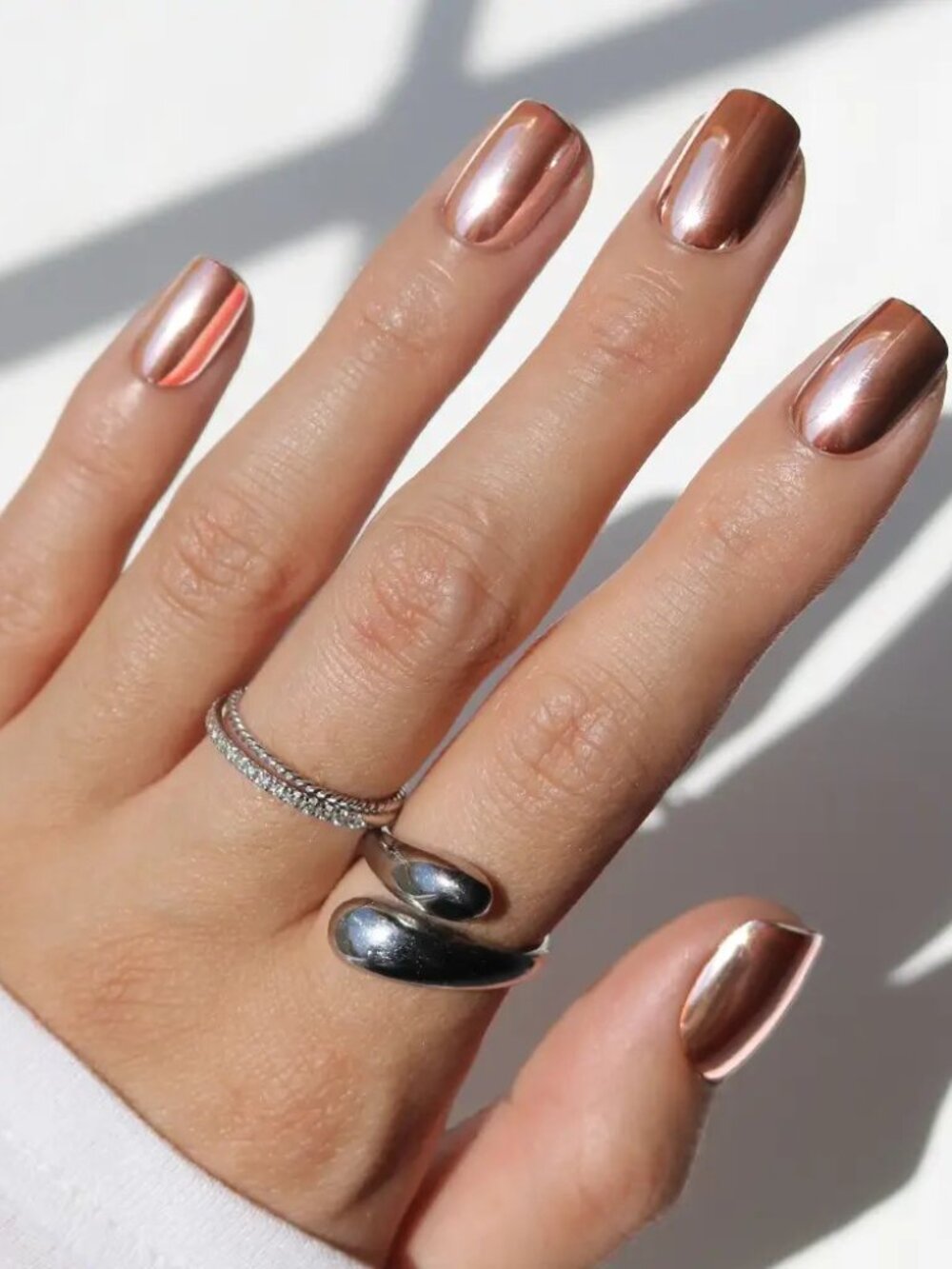 Rose Gold Press-On Nails